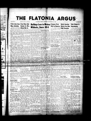 Primary view of object titled 'The Flatonia Argus. (Flatonia, Tex.), Vol. 80, No. 39, Ed. 1 Thursday, September 29, 1955'.