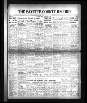 Primary view of object titled 'The Fayette County Record (La Grange, Tex.), Vol. 24, No. 12, Ed. 1 Tuesday, December 11, 1945'.