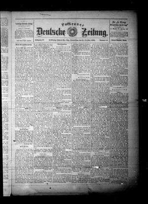 Primary view of object titled 'La Grange Deutsche Zeitung. (La Grange, Tex.), Vol. 12, No. 11, Ed. 1 Thursday, October 31, 1901'.