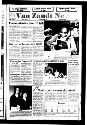 Primary view of object titled 'Van Zandt News (Wills Point, Tex.), Vol. 1, No. 36, Ed. 1 Sunday, February 13, 1983'.