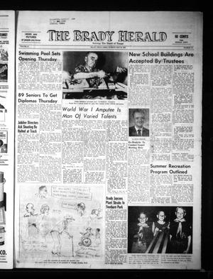 Primary view of object titled 'The Brady Herald (Brady, Tex.), Vol. 22, No. 29, Ed. 1 Tuesday, May 25, 1965'.