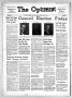 Newspaper: The Optimist (Abilene, Tex.), Vol. 30, No. 31, Ed. 1, Friday, May 21,…