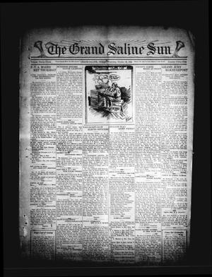 Primary view of object titled 'The Grand Saline Sun (Grand Saline, Tex.), Vol. 33, No. 49, Ed. 1 Thursday, October 22, 1925'.