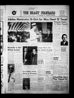 Primary view of object titled 'The Brady Standard and Heart O' Texas News (Brady, Tex.), Vol. 55, No. 35, Ed. 1 Friday, June 12, 1964'.