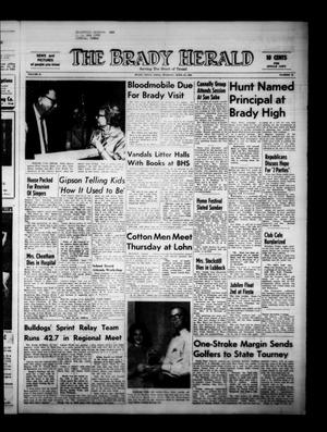 Primary view of object titled 'The Brady Herald (Brady, Tex.), Vol. 21, No. 25, Ed. 1 Tuesday, April 28, 1964'.
