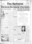 Newspaper: The Optimist (Abilene, Tex.), Vol. 35, No. 25, Ed. 1, Wednesday, Apri…