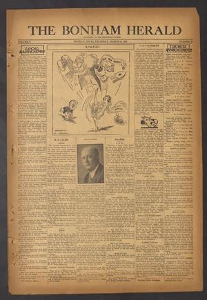 Primary view of object titled 'The Bonham Herald (Bonham, Tex.), Vol. 5, No. 36, Ed. 1 Thursday, March 24, 1932'.