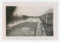 Photograph: [Photograph of a Muddy Street at Camp Hulen]