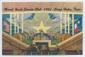 Thumbnail image of item number 1 in: '[Postcard of a Mural Inside the Service Club]'.