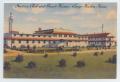 Primary view of [Postcard of the Service Club and Guest House at Camp Hulen]