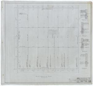 Primary view of object titled 'Boone & Blocker Garage, Breckenridge, Texas: Roof Framing Plan'.