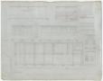Technical Drawing: Cisco Bank and Office Building, Cisco, Texas: Floor Plan and Elevatio…