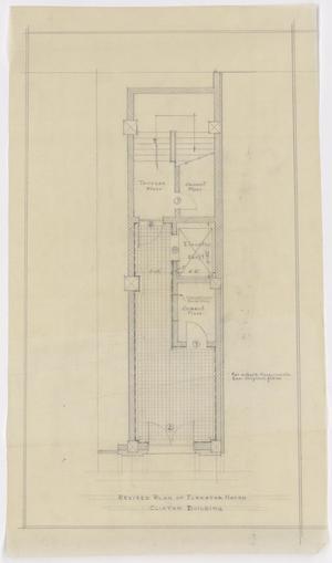 Primary view of object titled 'Radford Store and Office Building, Abilene, Texas: Revised Plan of Elevator Hatch'.