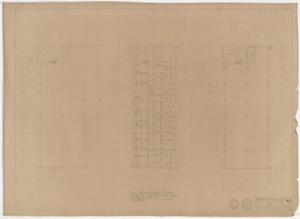 Primary view of object titled 'Cooley Office Building, Big Spring, Texas: Plan of Sub-Division of Space Typical for All Floors'.