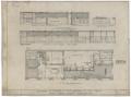 Technical Drawing: Cisco Bank and Office Building, Cisco, Texas: First Floor Plan
