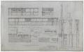 Technical Drawing: First National Bank, Olney, Texas: First Floor Plan Showing Banking R…