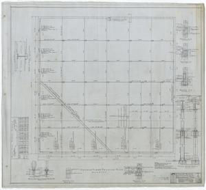 Primary view of object titled 'Boone & Blocker Garage, Breckenridge, Texas: Second Floor Framing Plan'.