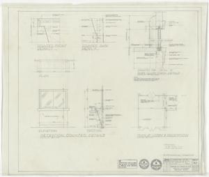 Primary view of object titled 'Superior Oil Office Building Addition, Midland, Texas: Counter Details'.