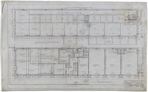 Primary view of object titled 'First National Bank, Olney, Texas: First & Second Floor Plans'.