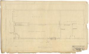 Primary view of object titled 'F. & M. Bank Remodel, Hamlin, Texas: First Floor Plan'.