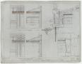 Technical Drawing: Cisco Bank and Office Building, Cisco, Texas: Side Entrance Elevation…