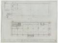 Primary view of Cisco Bank and Office Building, Cisco, Texas: Roof & Fifth Floor Plans