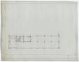 Technical Drawing: Cisco Bank and Office Building, Cisco, Texas: Blank Floor Layout