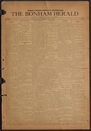 Primary view of object titled 'The Bonham Herald (Bonham, Tex.), Vol. 10, No. 66, Ed. 1 Thursday, April 15, 1937'.