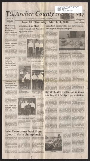 Archer County News (Archer City, Tex.), No. 10, Ed. 1 Thursday, March 11, 2010
