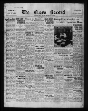 Primary view of object titled 'The Cuero Record (Cuero, Tex.), Vol. 43, No. 130, Ed. 1 Sunday, May 30, 1937'.
