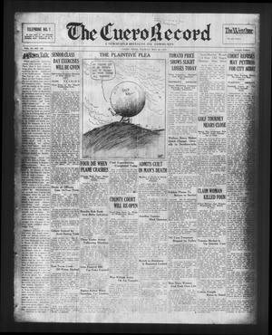 Primary view of object titled 'The Cuero Record (Cuero, Tex.), Vol. 37, No. 122, Ed. 1 Tuesday, May 26, 1931'.