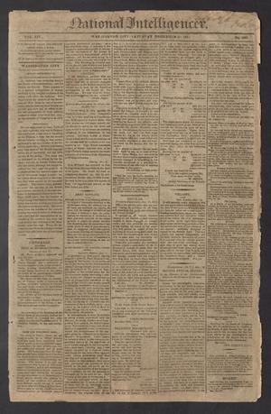 Primary view of object titled 'National Intelligencer. (Washington City [D.C.]), Vol. 14, No. 2068, Ed. 1 Saturday, December 25, 1813'.