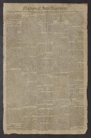 Primary view of National Intelligencer. (Washington City [D.C.]), Vol. 13, No. 2031, Ed. 1 Tuesday, September 28, 1813