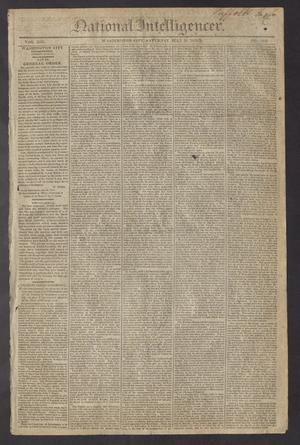 Primary view of object titled 'National Intelligencer. (Washington City [D.C.]), Vol. 13, No. 2006, Ed. 1 Saturday, July 31, 1813'.