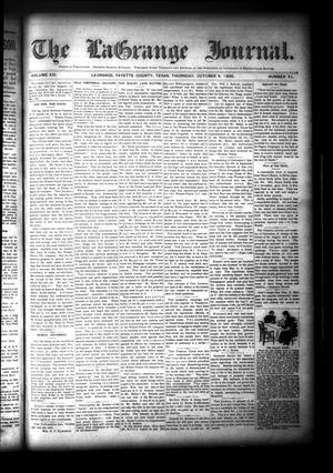 Primary view of object titled 'The La Grange Journal. (La Grange, Tex.), Vol. 21, No. 41, Ed. 1 Thursday, October 4, 1900'.
