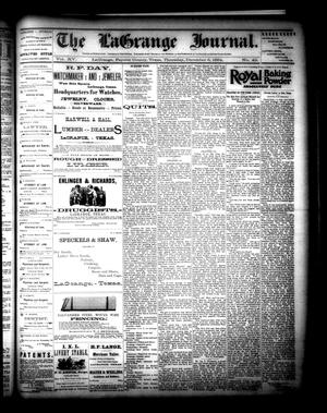 Primary view of object titled 'The La Grange Journal. (La Grange, Tex.), Vol. 15, No. 49, Ed. 1 Thursday, December 6, 1894'.