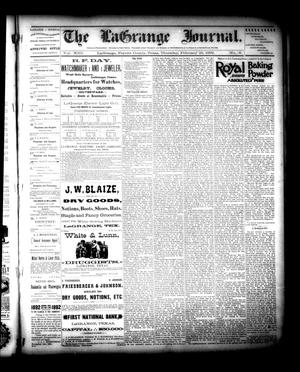 Primary view of object titled 'The La Grange Journal. (La Grange, Tex.), Vol. 13, No. 8, Ed. 1 Thursday, February 25, 1892'.