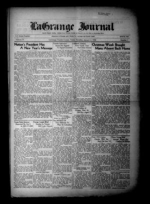 Primary view of object titled 'La Grange Journal (La Grange, Tex.), Vol. 57, No. 1, Ed. 1 Thursday, January 2, 1936'.