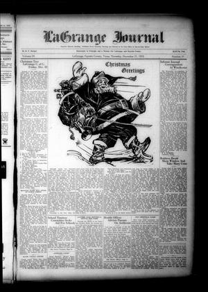 Primary view of object titled 'La Grange Journal (La Grange, Tex.), Vol. 54, No. 51, Ed. 1 Thursday, December 21, 1933'.