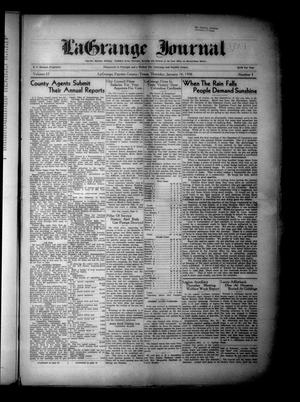 Primary view of object titled 'La Grange Journal (La Grange, Tex.), Vol. 57, No. 3, Ed. 1 Thursday, January 16, 1936'.