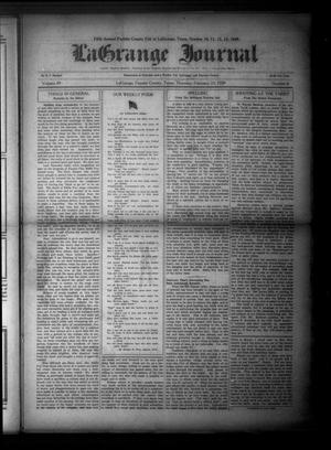 Primary view of object titled 'La Grange Journal (La Grange, Tex.), Vol. 49, No. 8, Ed. 1 Thursday, February 23, 1928'.
