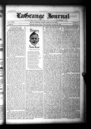 Primary view of object titled 'La Grange Journal (La Grange, Tex.), Vol. 47, No. 52, Ed. 1 Thursday, December 30, 1926'.