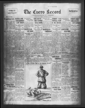 Primary view of object titled 'The Cuero Record (Cuero, Tex.), Vol. 37, No. 269, Ed. 1 Sunday, November 15, 1931'.
