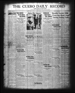Primary view of object titled 'The Cuero Daily Record (Cuero, Tex.), Vol. 69, No. 35, Ed. 1 Thursday, August 9, 1928'.