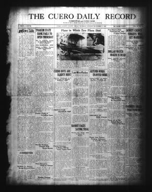 Primary view of object titled 'The Cuero Daily Record (Cuero, Tex.), Vol. 69, No. 59, Ed. 1 Thursday, September 6, 1928'.