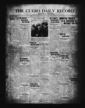 Primary view of object titled 'The Cuero Daily Record (Cuero, Tex.), Vol. 66, No. 59, Ed. 1 Sunday, March 13, 1927'.