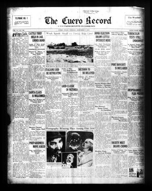 Primary view of object titled 'The Cuero Record (Cuero, Tex.), Vol. 41, No. 280, Ed. 1 Tuesday, December 3, 1935'.