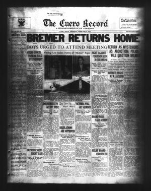 Primary view of object titled 'The Cuero Record (Cuero, Tex.), Vol. 40, No. 33, Ed. 1 Thursday, February 8, 1934'.
