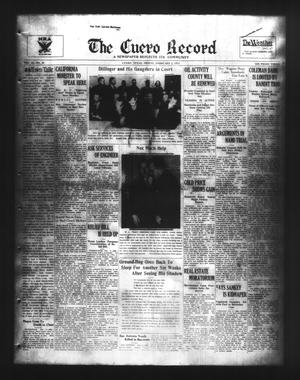 Primary view of object titled 'The Cuero Record (Cuero, Tex.), Vol. 40, No. 28, Ed. 1 Friday, February 2, 1934'.